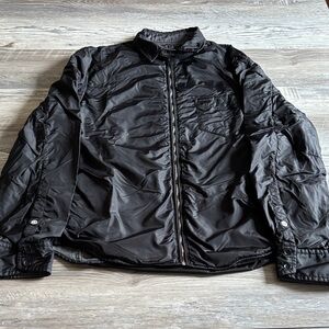 rag & bone Men's Black Quilted Zip-Front Jacket sizes large
